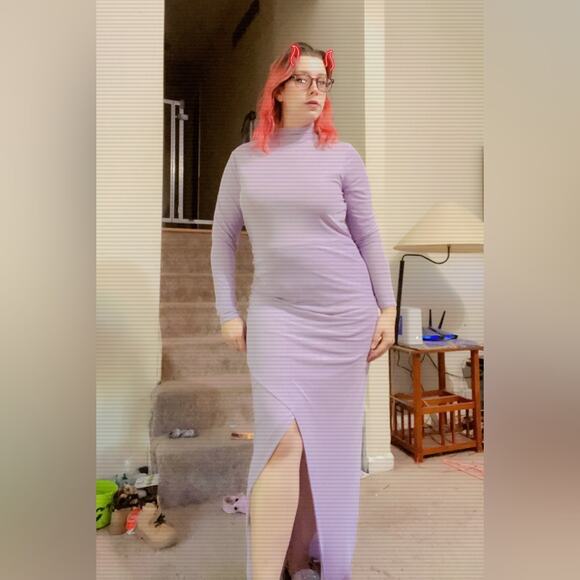 Anthropologie plus lilac maxi dress - Picture 3 of 15